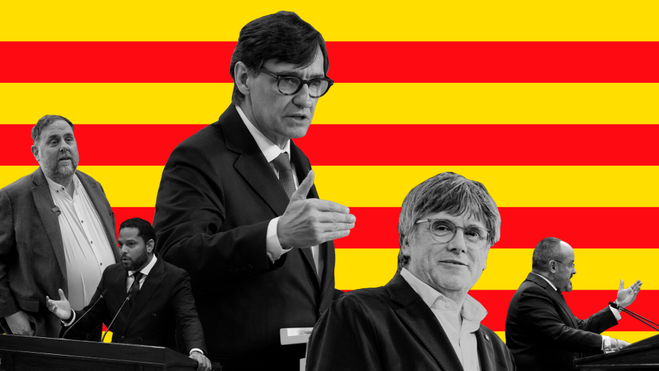 caras política catalana salvador illa puigdemont