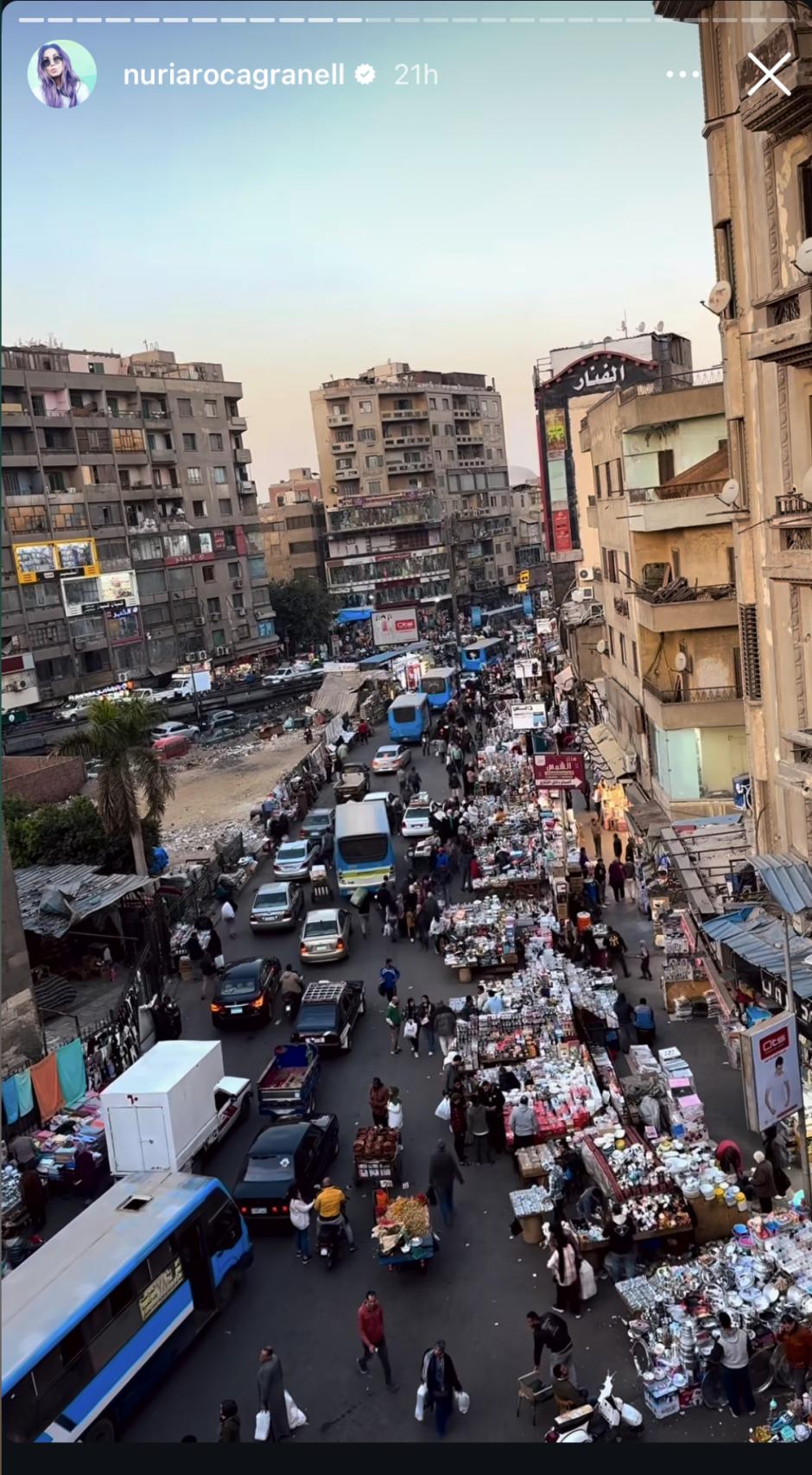 Tráfico en El Cairo