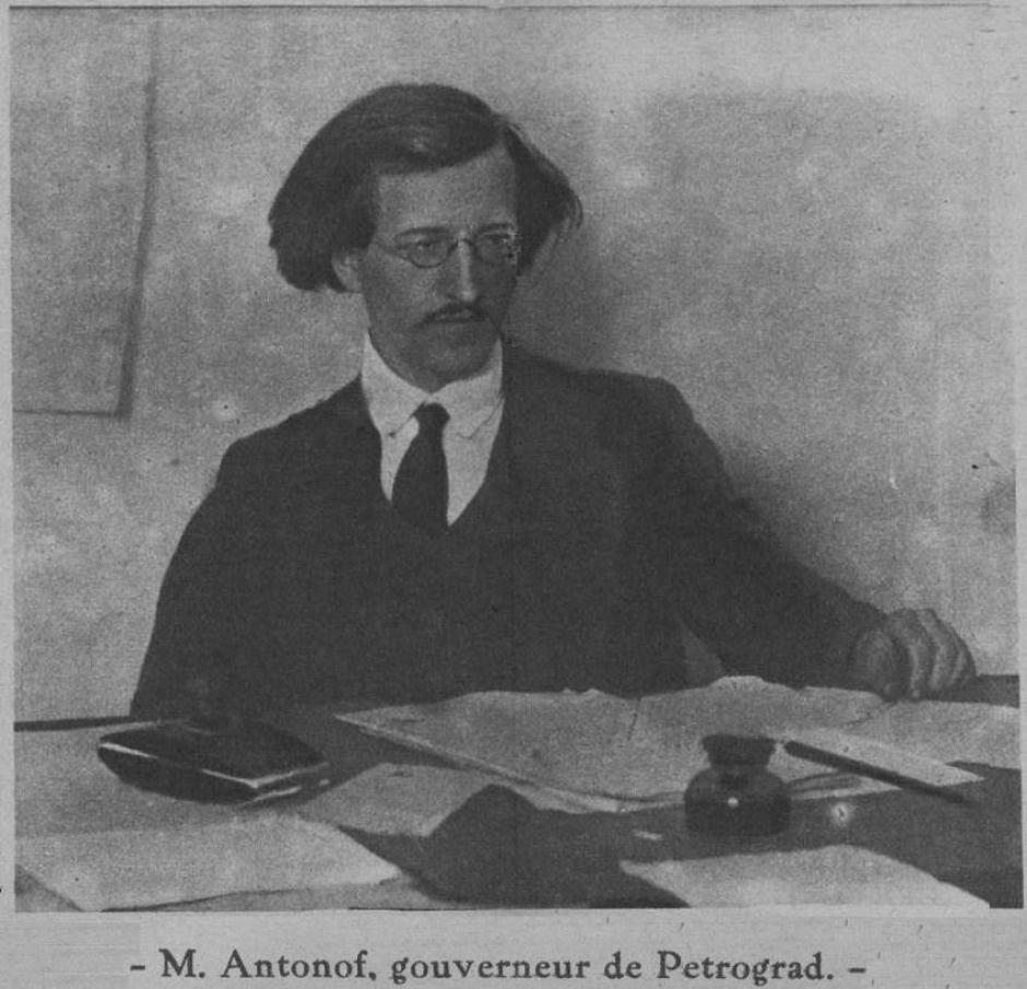 Vladimir Antonov-Ovseenko, en una imagen de 1918