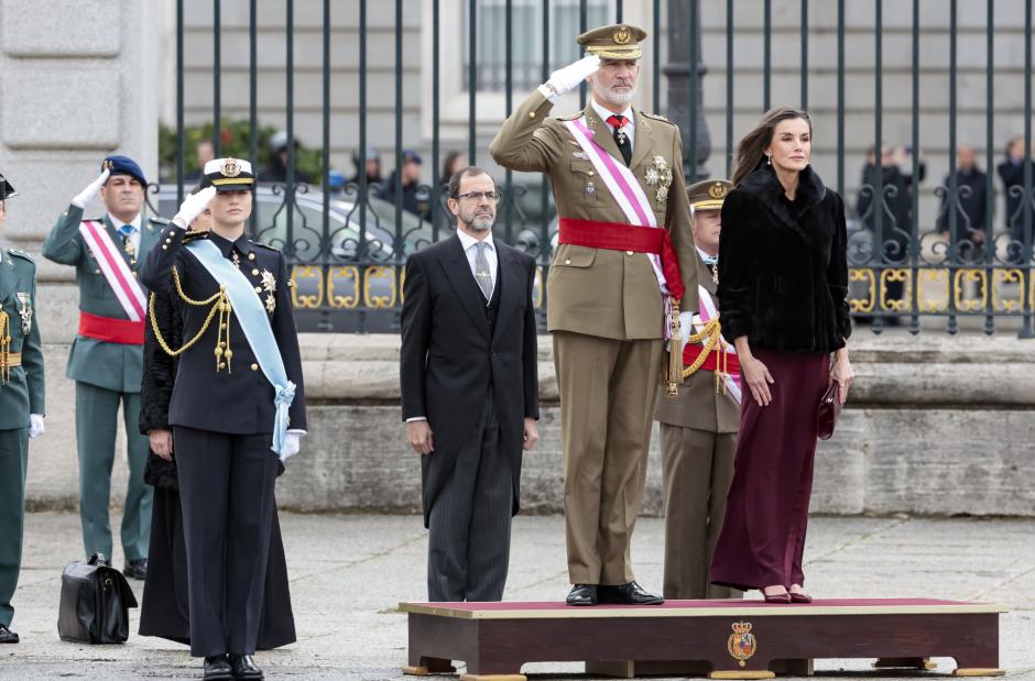 Spanish King Felipe VI and Queen Letizia with Princess Leonor