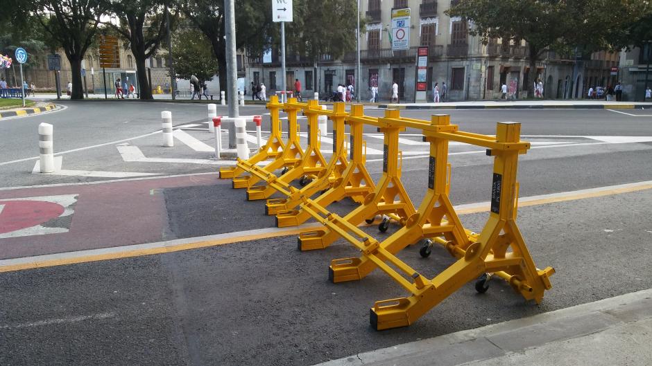 Tras los atentados de Barcelona y Cambrils, las barreras de seguridad se reforzaron haciéndolas más altas y más fuertes