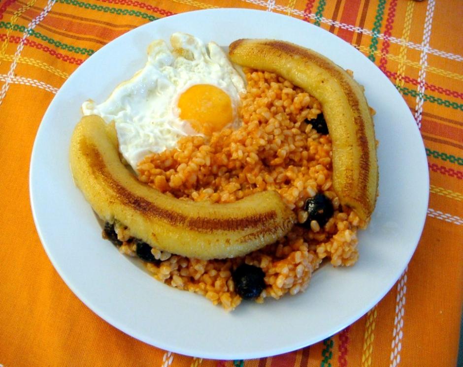 Arroz a la cubana