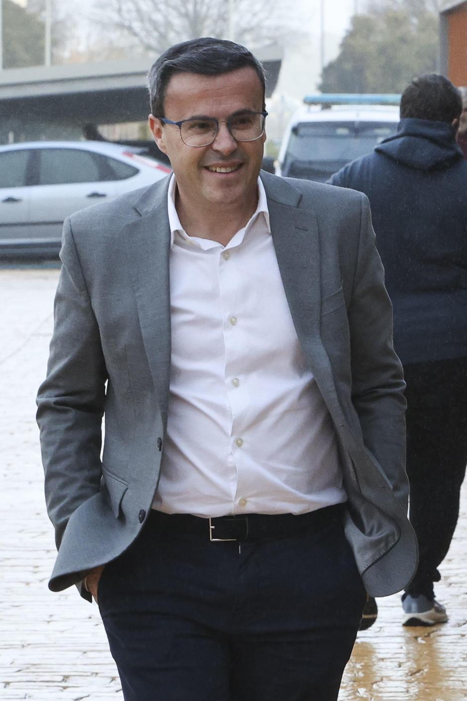 El presidente de la Diputación de Badajoz y secretario general del PSOE de Extremadura, Miguel Ángel Gallardo