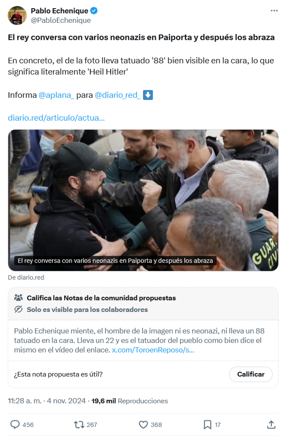 Respuesta al bulo de Echenique en X