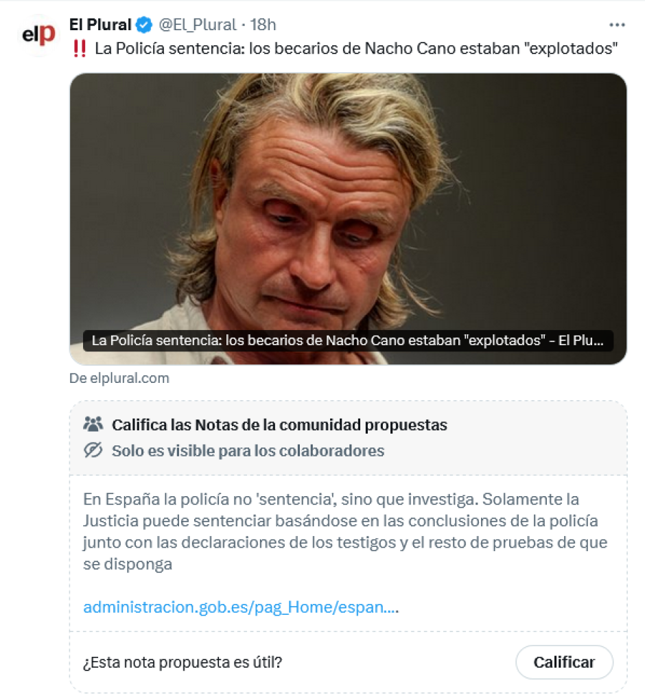 Respuesta a la información sobre Nacho Cano de El Plural