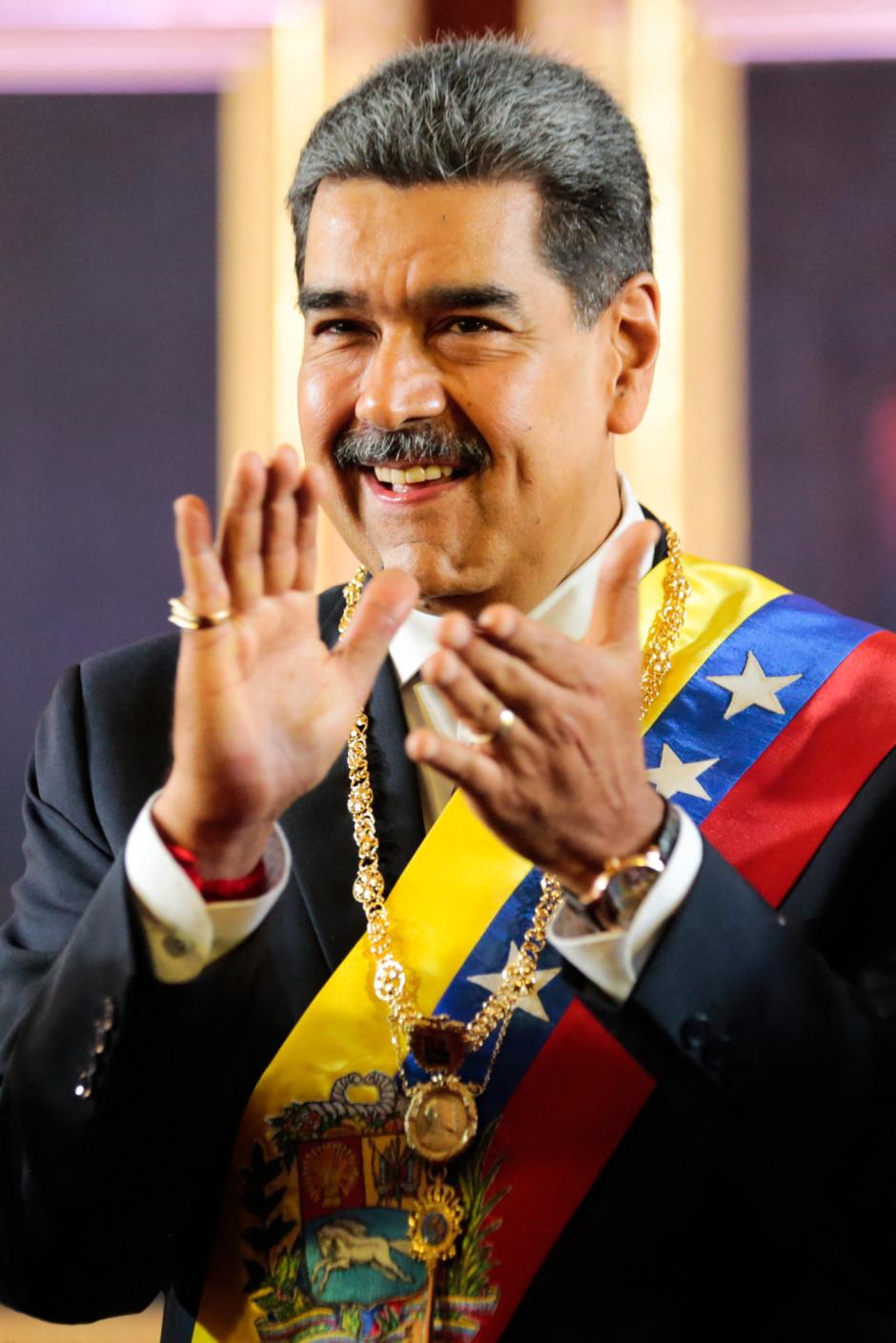 Nicolás Maduro tras jurar como nuevo presidente de Venezuela