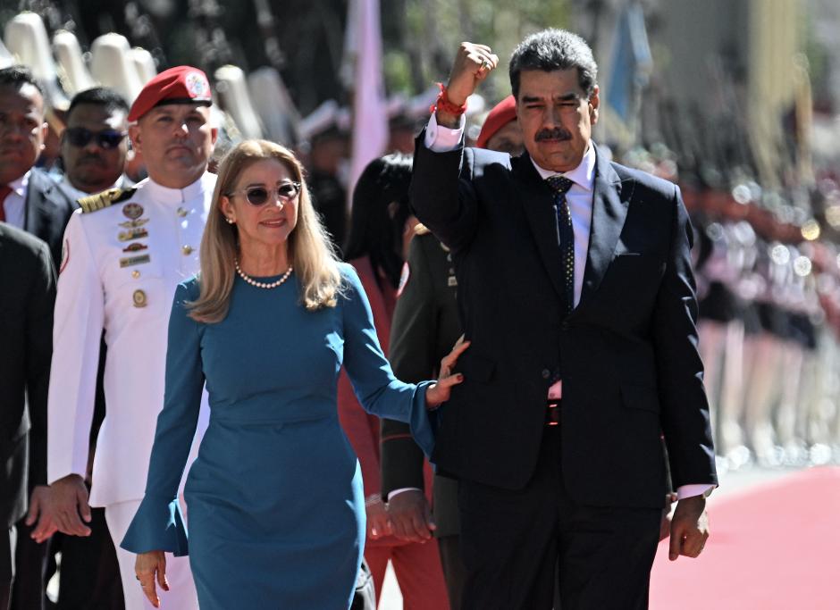 Nicolás Maduro y Cilia Flores