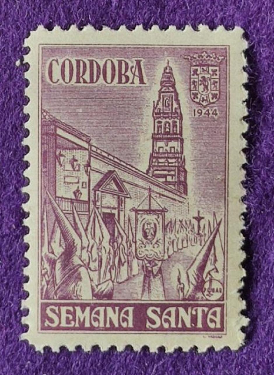 Sello de la Semana Santa de Córdoba de 1944