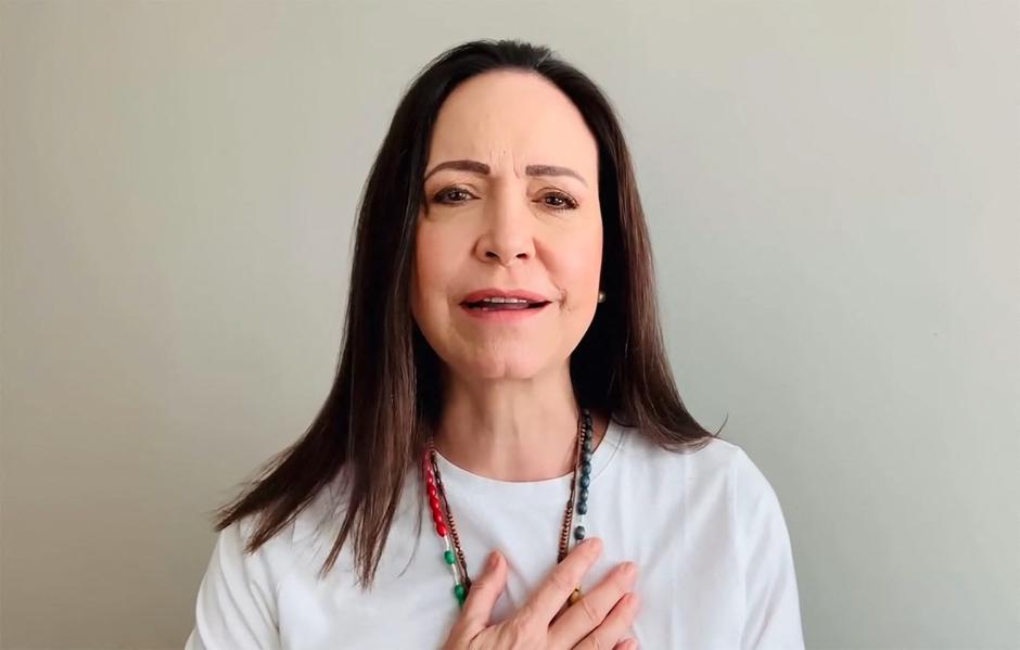 María Corina Machado, líder de la oposición de Venezuela