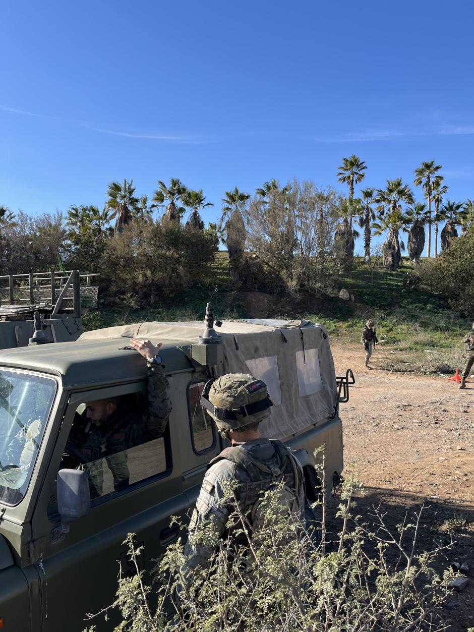 Militares del Tercio Gran Capitán 1 de La Legión se despliegan en Melilla