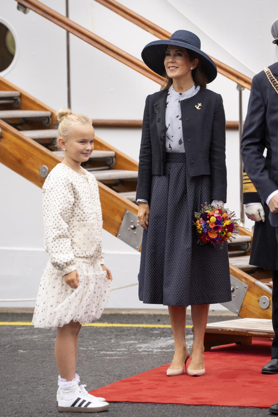 Queen Mary of Denmark visit AEroe on Tuesday the 20th of August 2024.