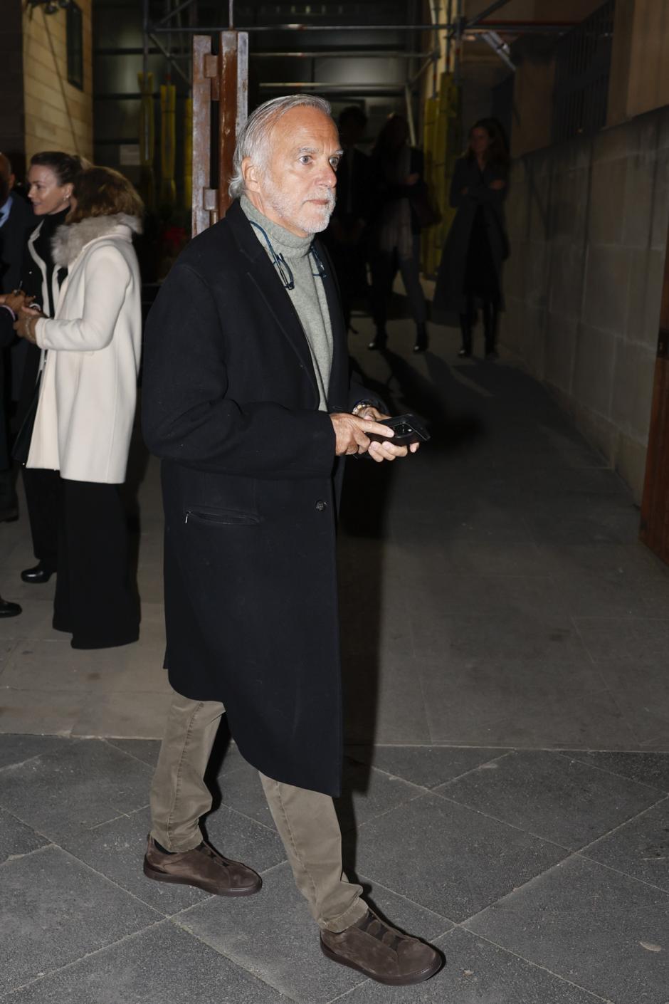 Roberto Torretta during funeral of Alvaro Entrecanales in Madrid on Tuesday, 14 January 2025.