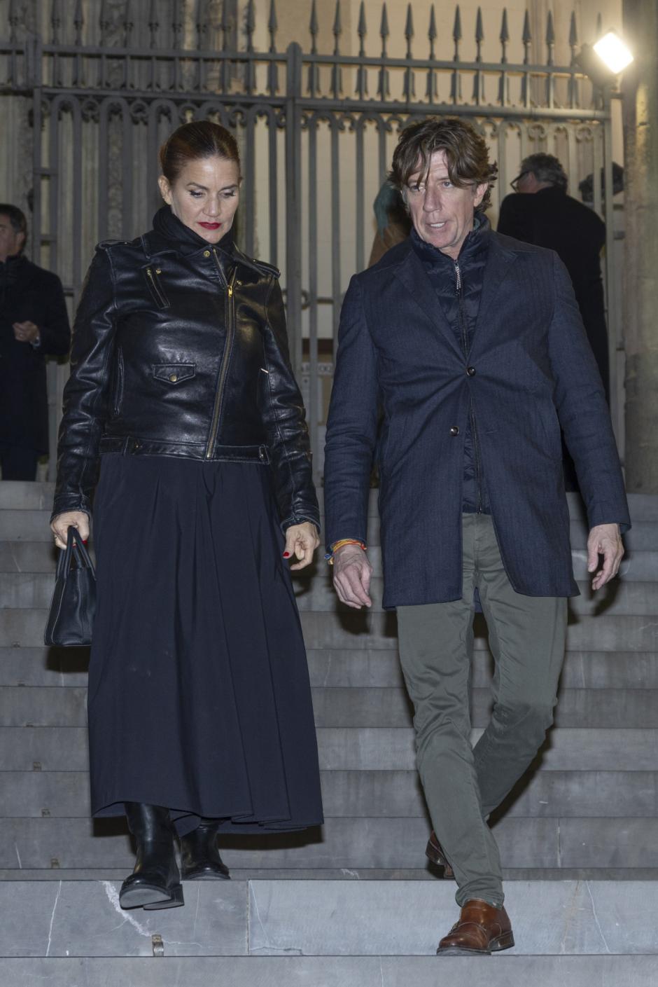 Paco Arango during funeral of Alvaro Entrecanales in Madrid on Tuesday, 14 January 2025.