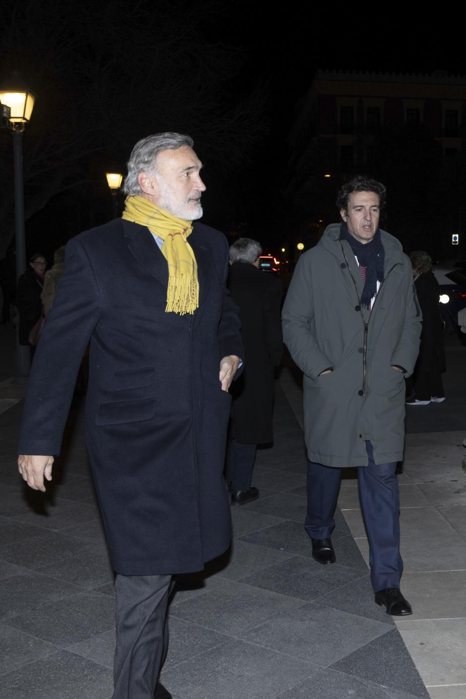 Vicente del Bosque and María de la Santísima Trinidad López during funeral of Alvaro Entrecanales in Madrid on Tuesday, 14 January 2025.