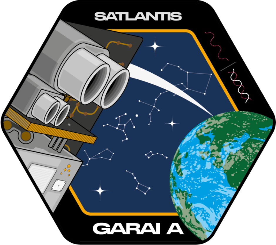 Logo de la misión Garai de Satlantis