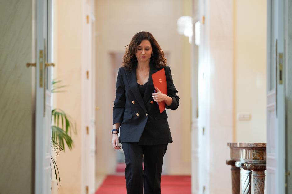 Isabel Díaz Ayuso durante el Consejo de Gobierno