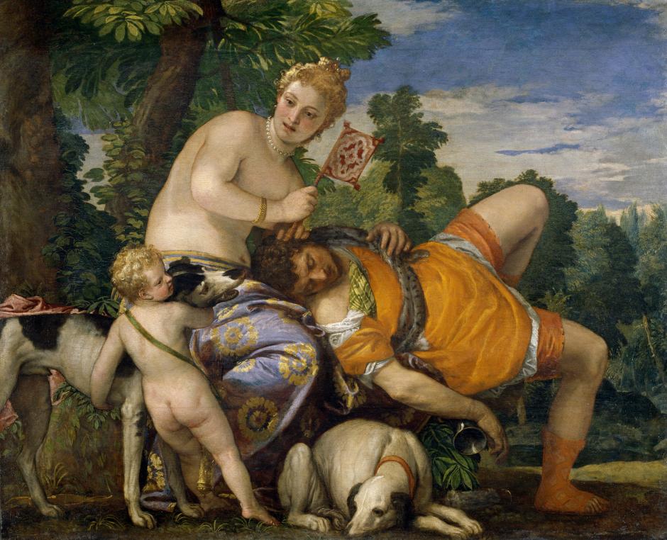 Venus y Adonis de Paolo Veronese