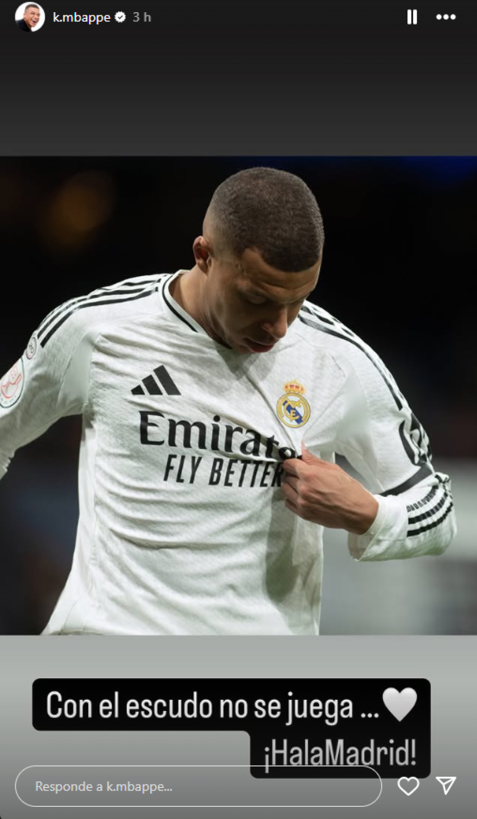 Celebración de Mbappé durante el partido de Copa contra el Celta