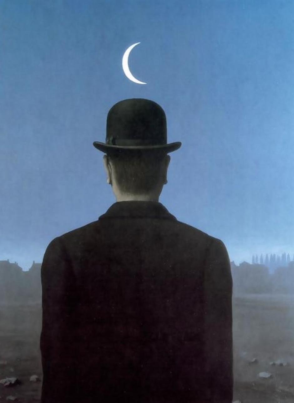 El maestro de escuela (1954) de René Magritte