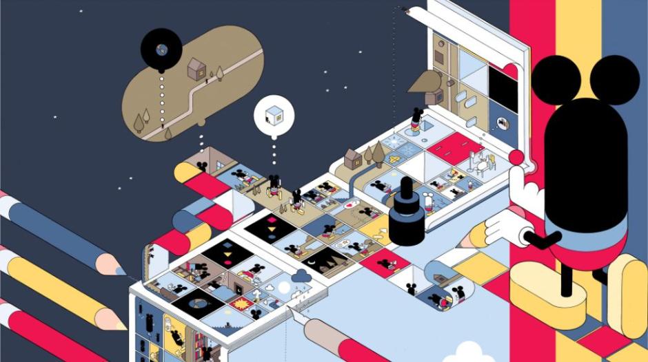 Imagen de la exposición 'Chris Ware. Dibujar es pensar'