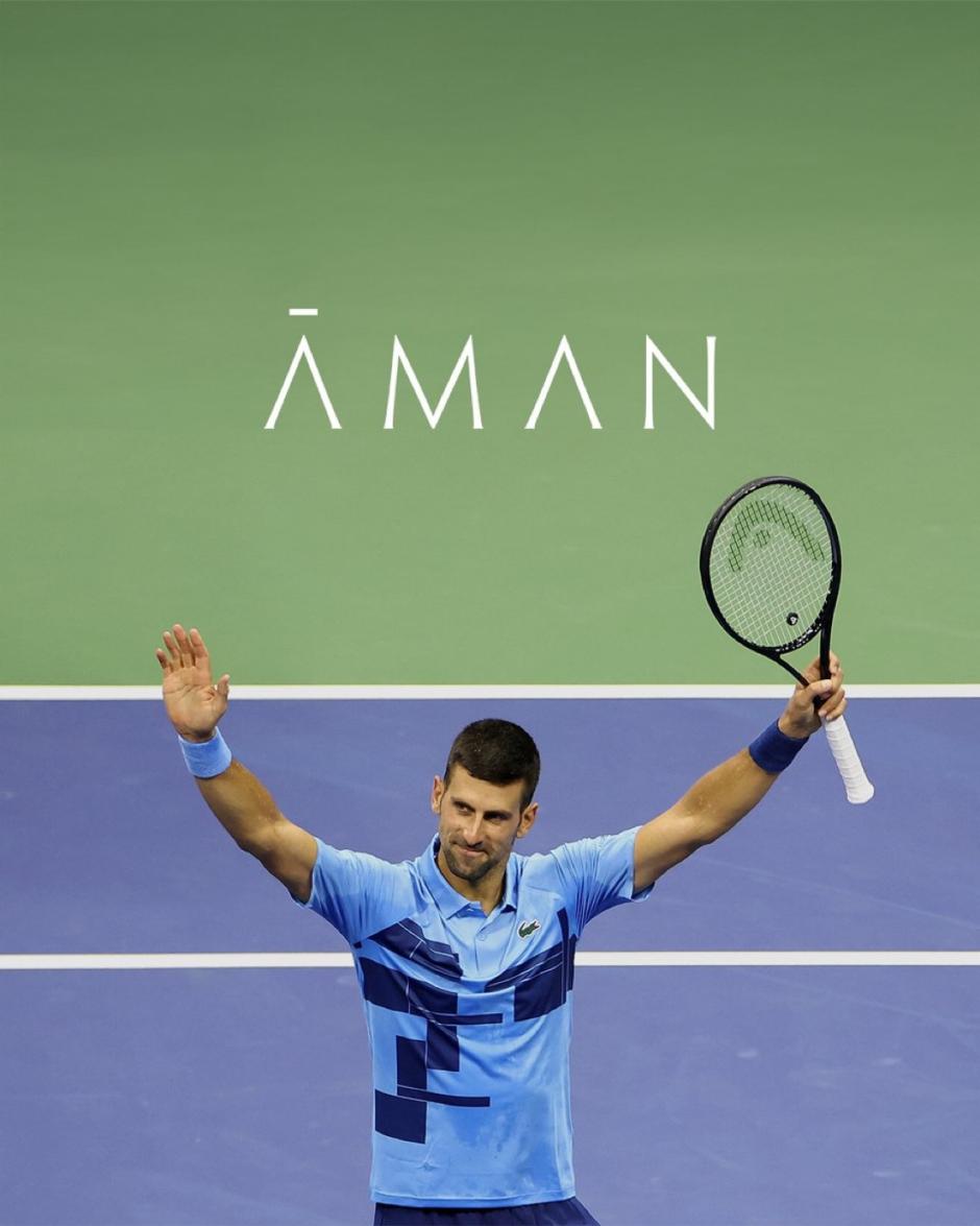 Djokovic ficha como imagen de Aman