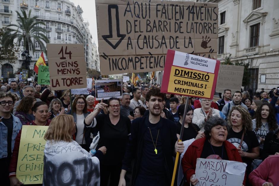 Manifestación contra Mazón del 30 de noviembre en Valencia