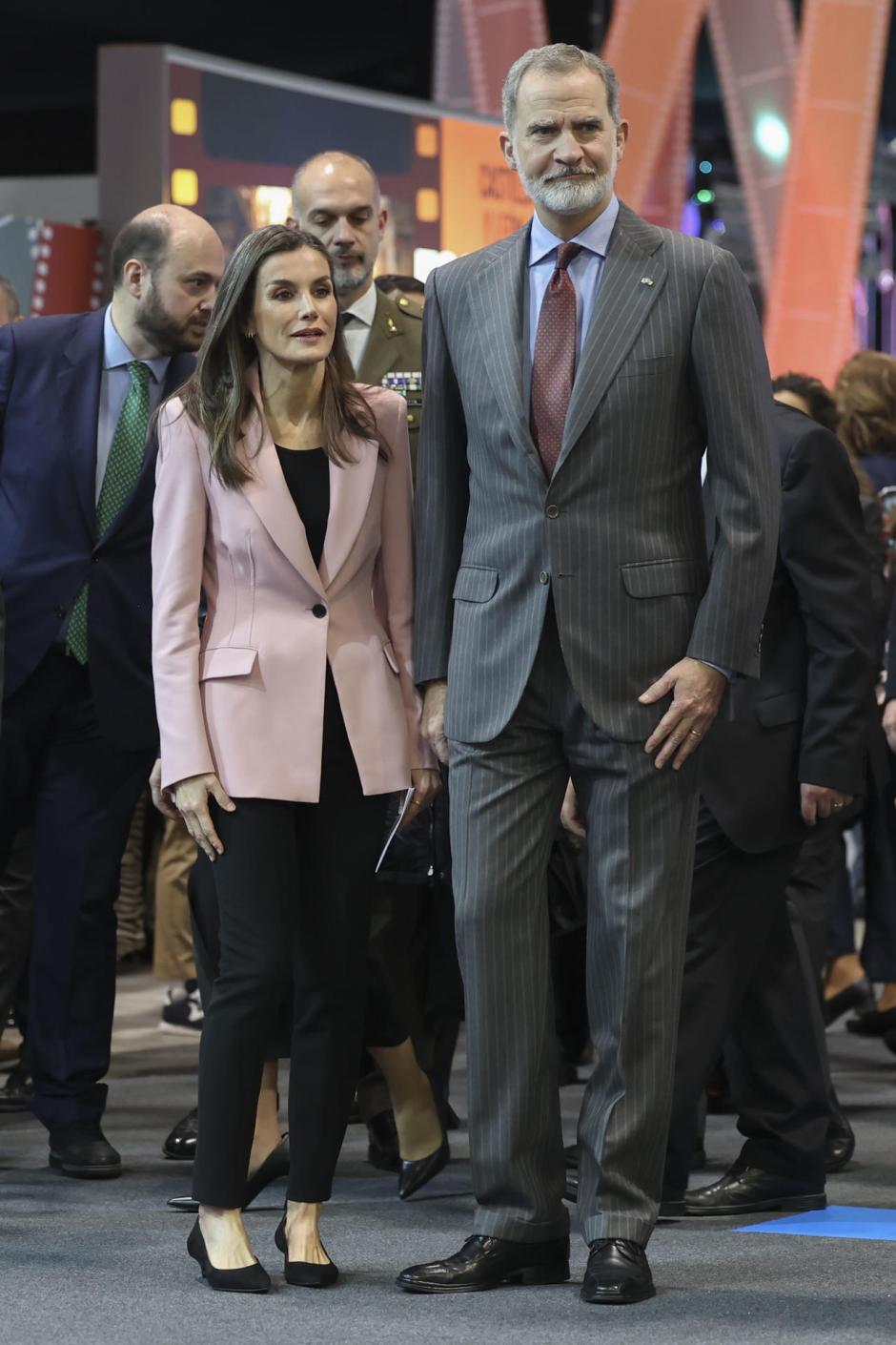 Don Felipe y Doña Letizia, en su recorrido por Fitur