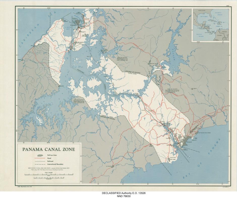 Zona del Canal de Panamá, ocupada por soldados y ciudadanos de EE. UU. entre 1903 y 1979