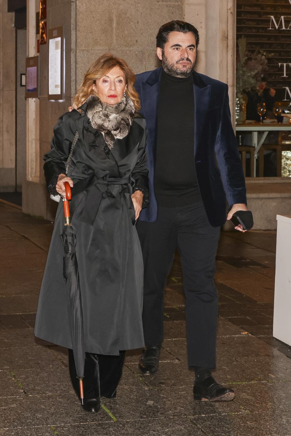 arriving to Eugenio Oneguin Opera in Madrid on Wednesday, 22 January 2025.