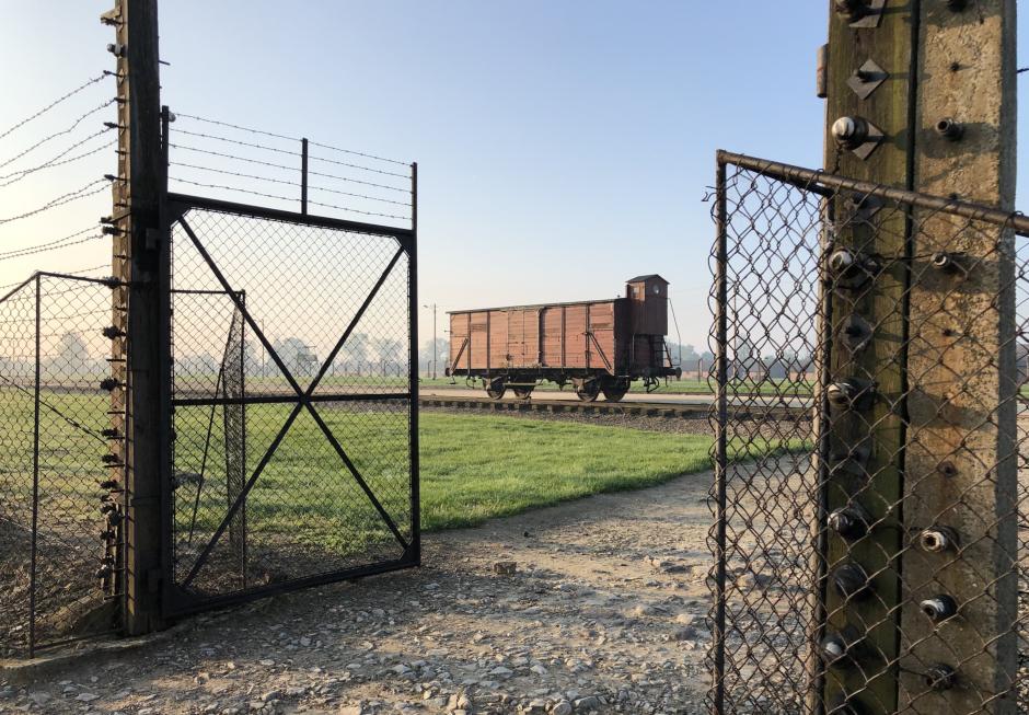 Vagón de mercancías que trasladaba a los prisioneros hasta Auschwitz