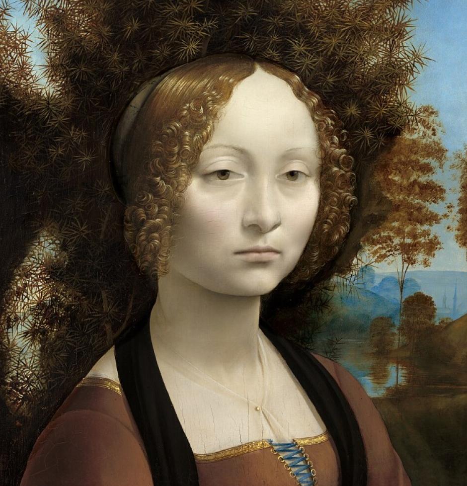 Retrato de Ginebra de Benci de Leonardo da Vinci