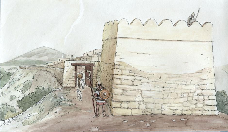Recreación de la torre del Puig