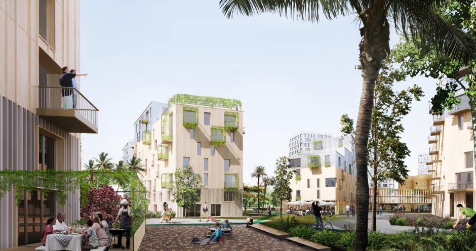 Nuevo complejo de viviendas en la Patacona, Valencia