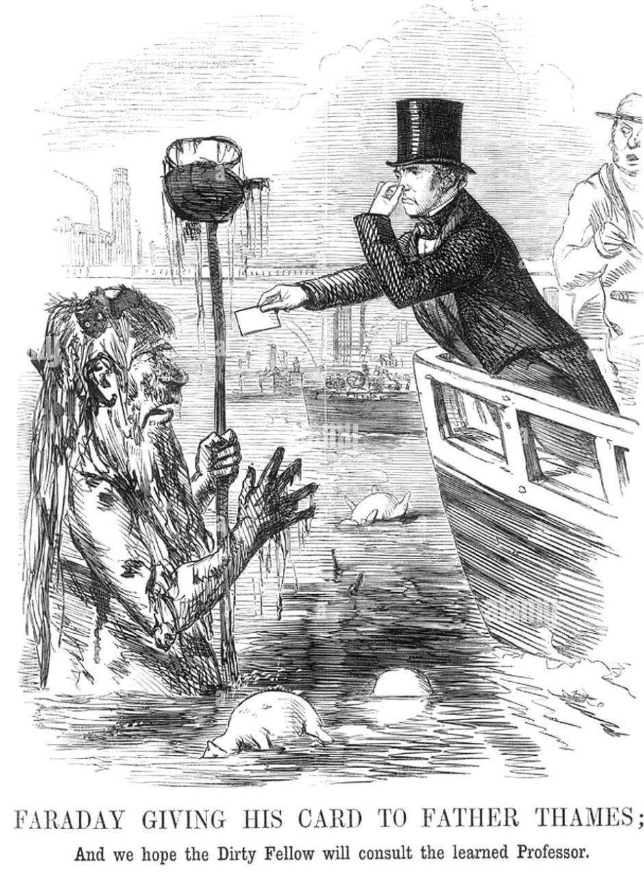 Michael Faraday da su tarjeta al Padre Támesis
