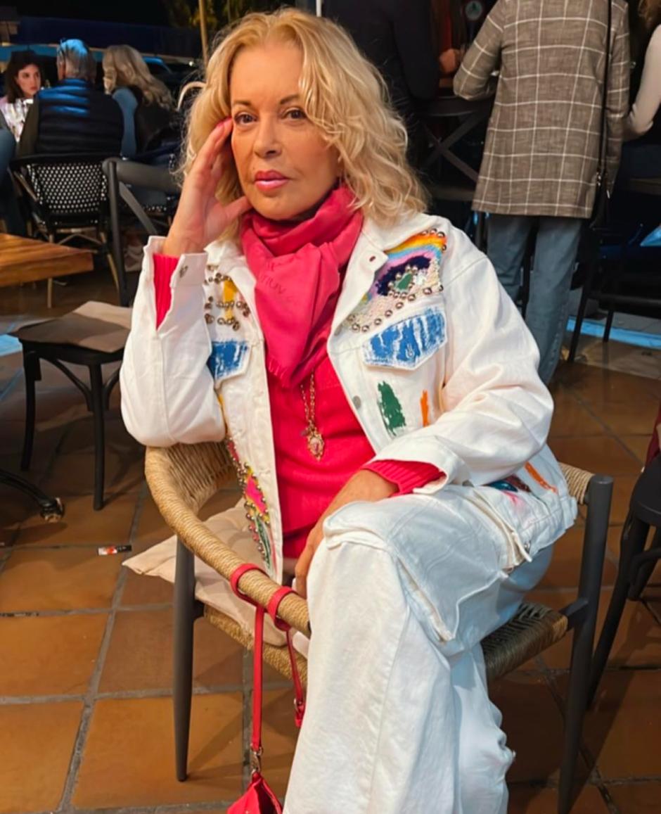 Bárbara Rey, en una imagen compartida este viernes