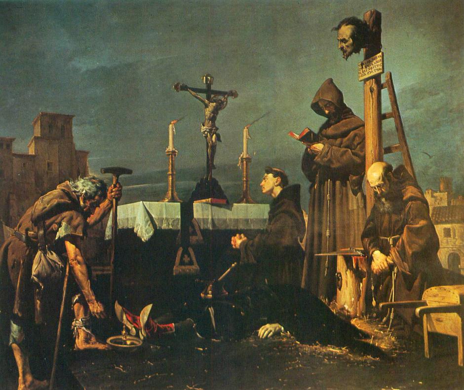 Colecta para sepultar el cadáver de Álvaro de Luna, de José María Rodríguez de Losada. 1866