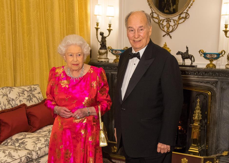 Elizabeth II and the Aga Khanat WindsorCastle