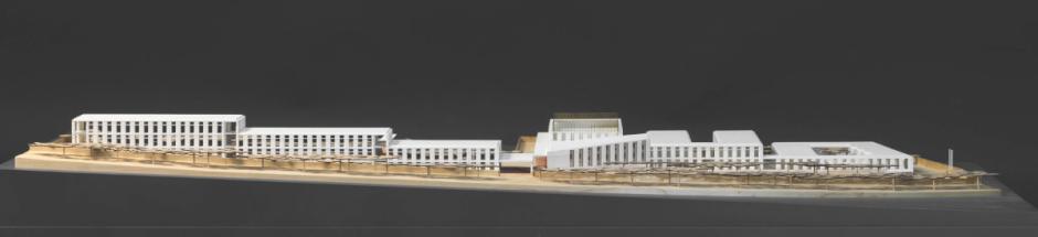Maqueta panorámica del nuevo centro educativo en Rabat