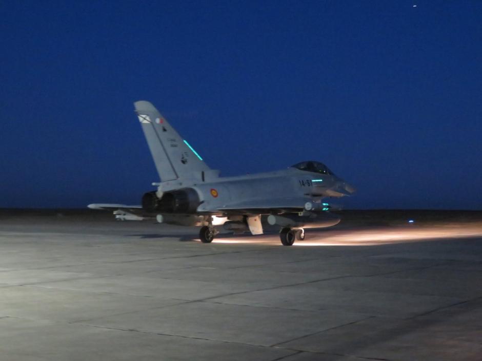 Un Eurofighter español despega tras una alerta por la intrusión de un dron en la frontera de Ucrania y Rumanía