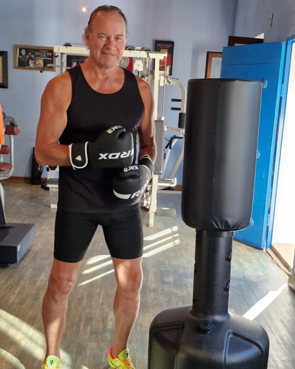 Bertín Osborne, en el gimnasio