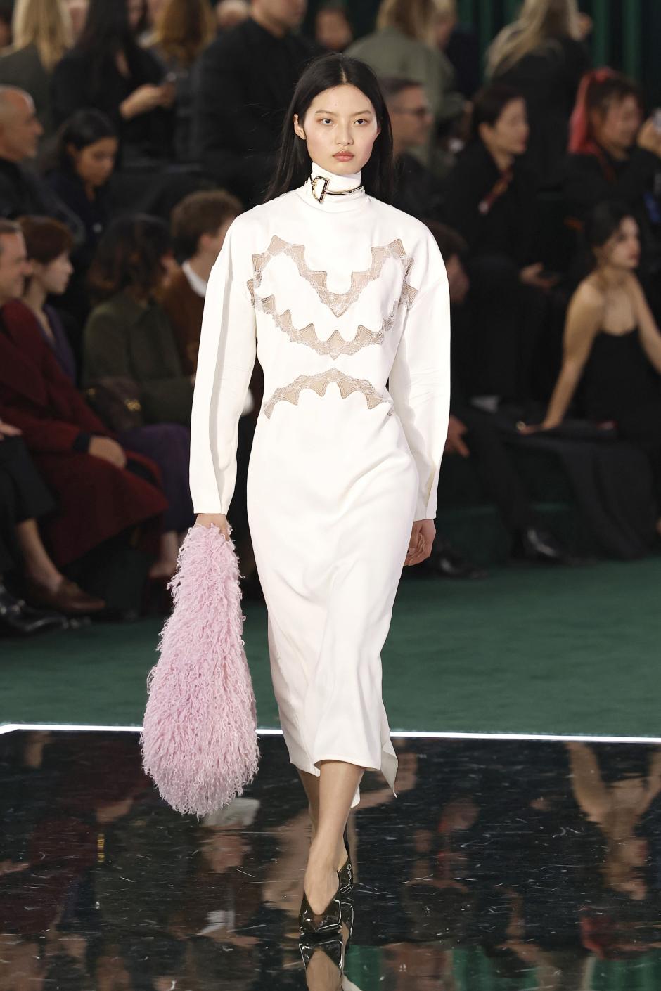 A model wears Gucci collection during Milan Fashion Week, Italy - 25 Feb 2025