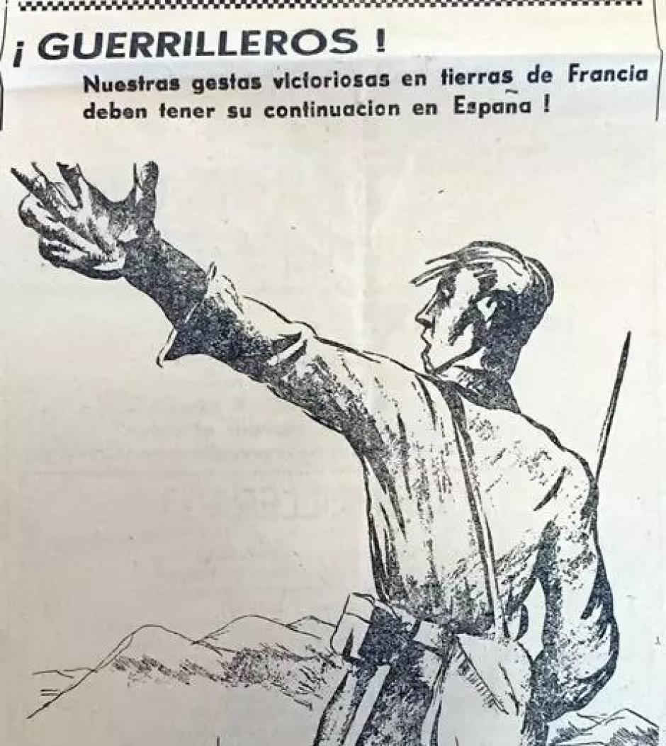 Octavilla antifranquista de los maquis españoles antes de la invasión de Arán