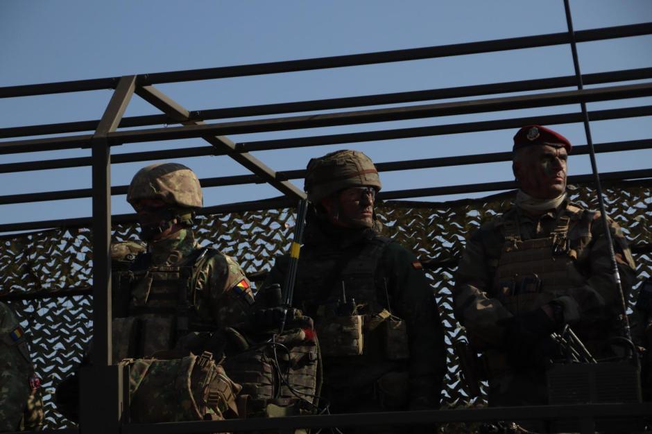 Militares de fuerzas aliadas durante el ejercicio Dacia 25