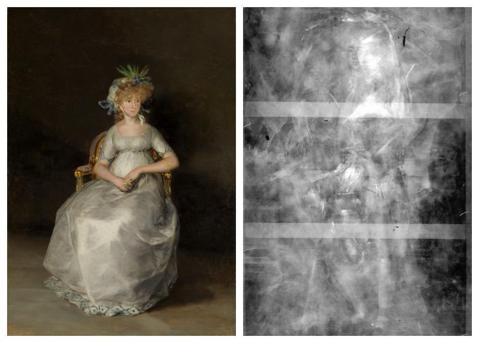 El famoso cuadro 'La condesa de Chinchón', oculta dos cuadros