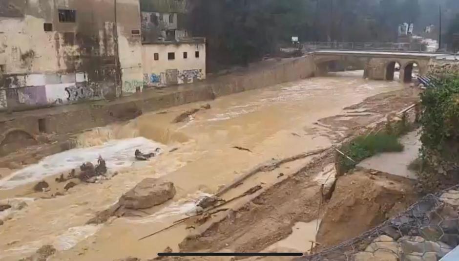 Captura de vídeo sobre las lluvias y el temporal en la Comunidad Valenciana este lunes 3 de marzo