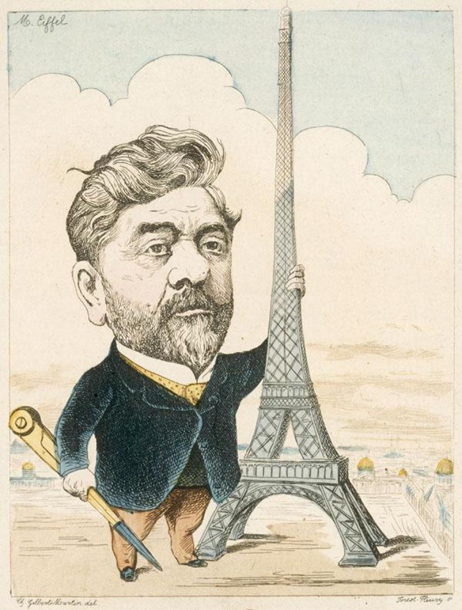 Caricatura de Gustave Eiffel