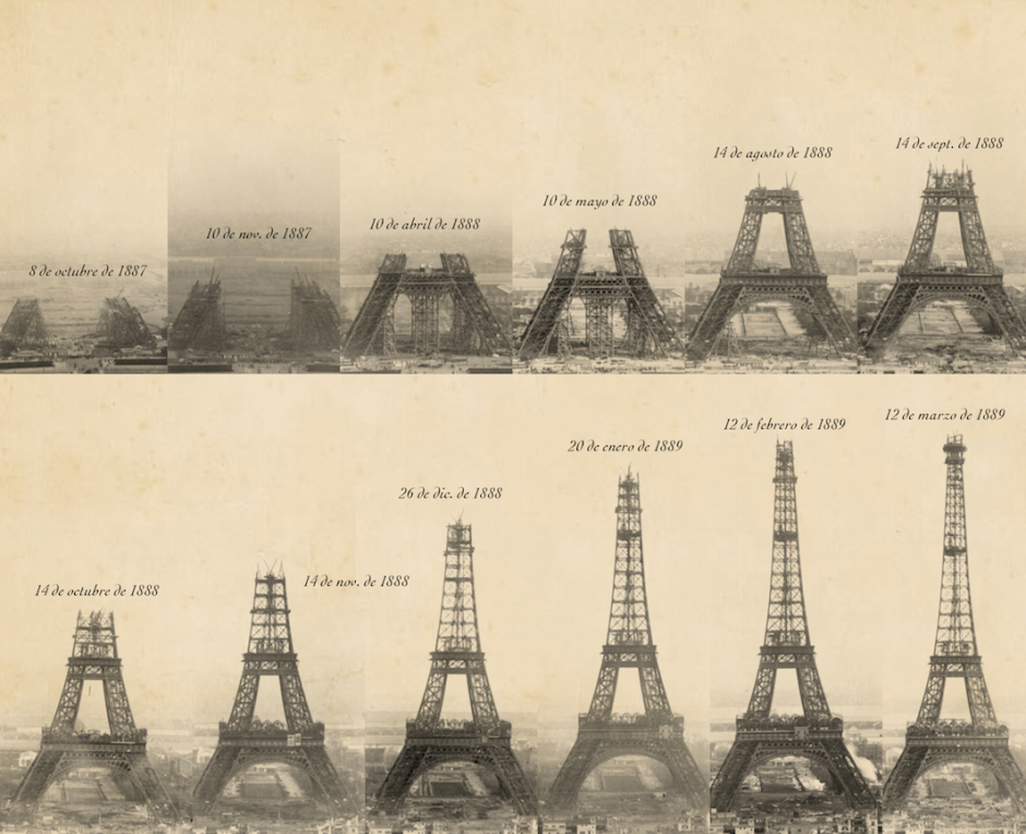 La evolución de la Torre Eiffel