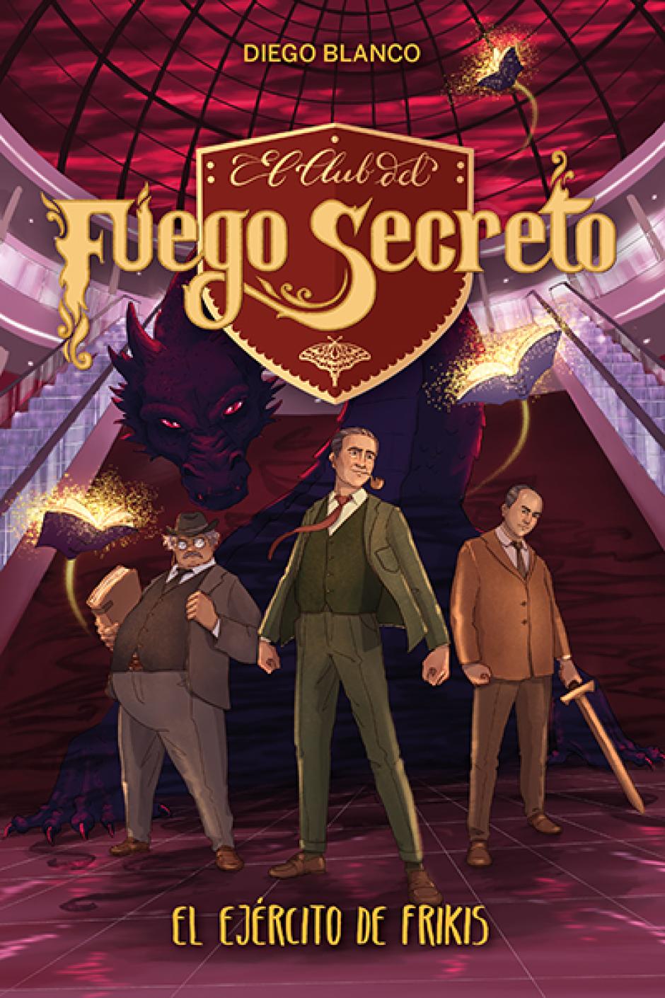 Cubierta de uno de los libros de 'El club del fuego secreto'