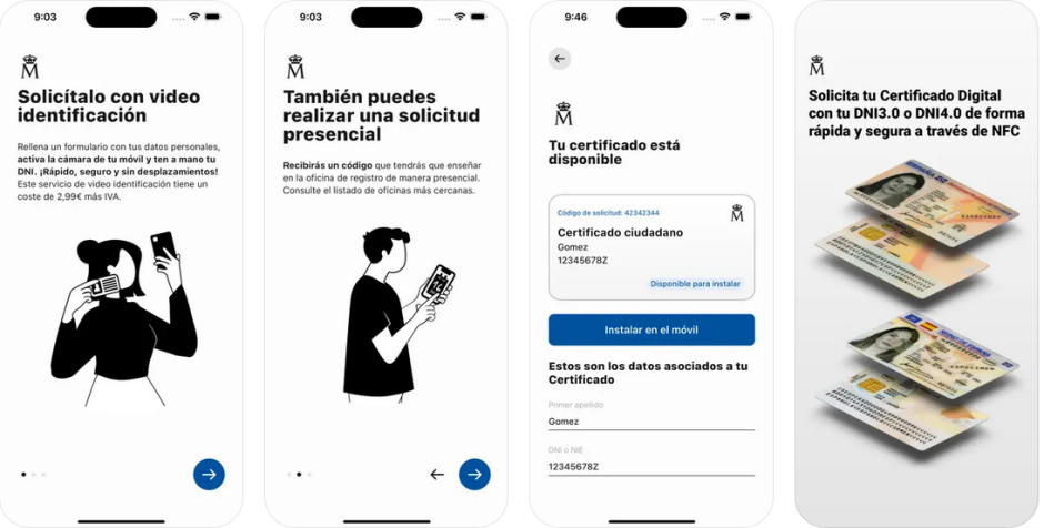 Certificado digital FNMT en App Store