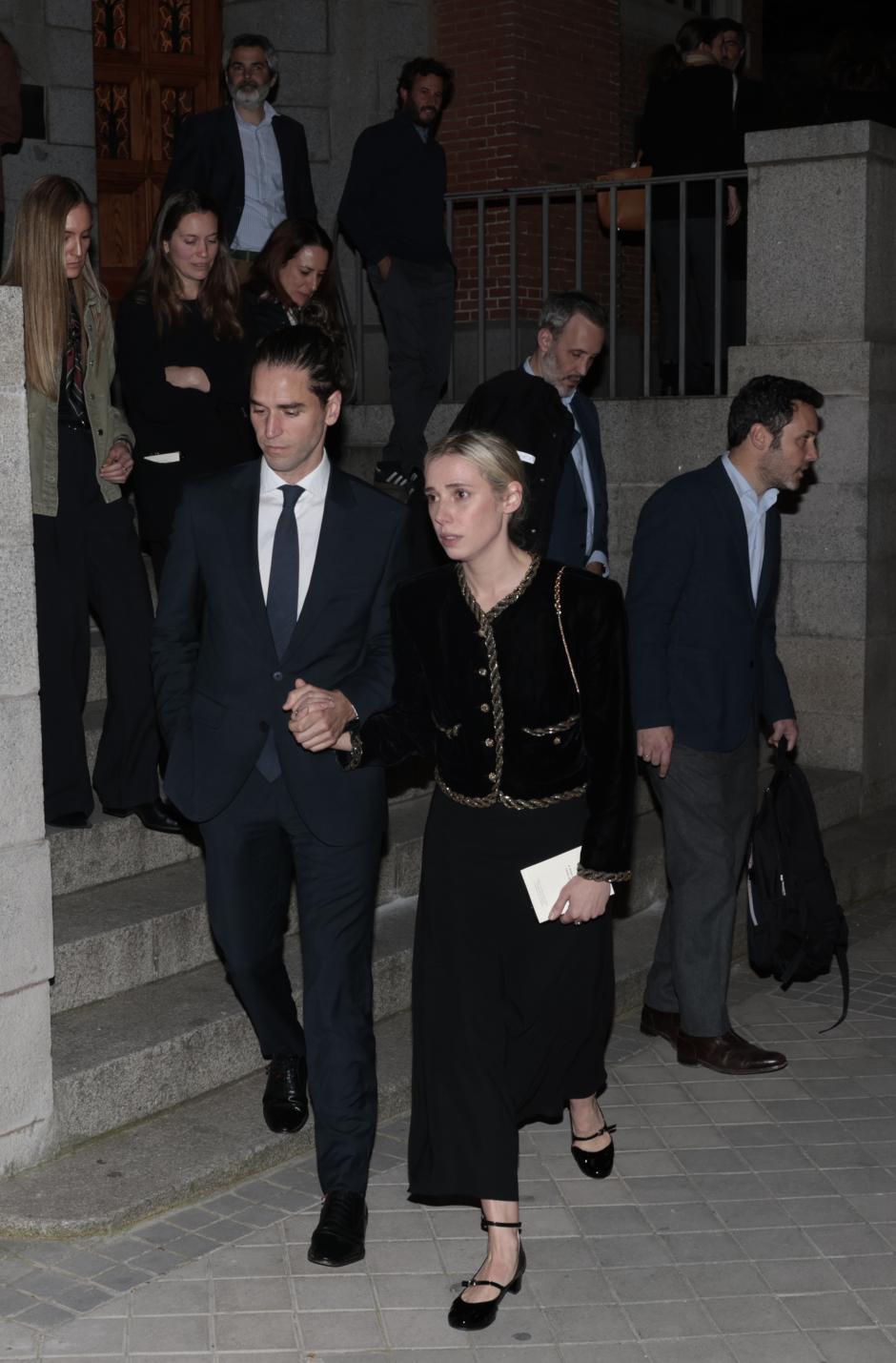 Lulu Figueroa during burial of Alvaro de Figueroa (Conde de Romanones) in Madrid on Tuesday, 1 April 2025.